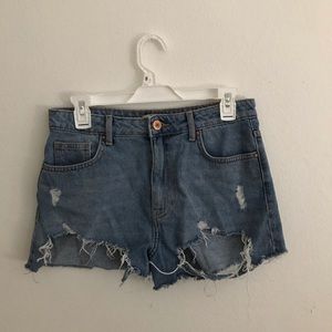 Light Wash Forever 21 Concert Jean Shorts